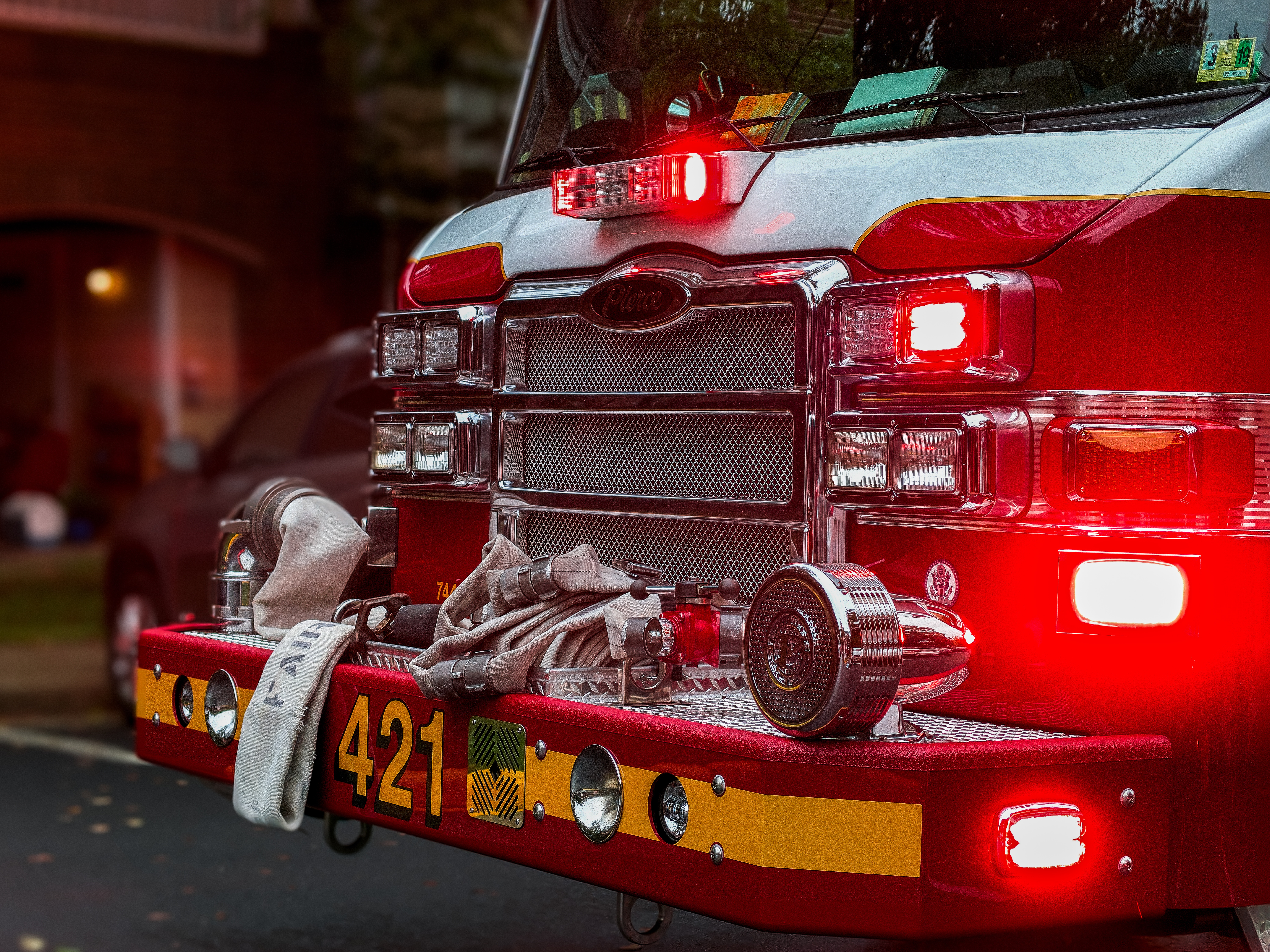 Front End of a Fire Truck