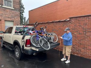 Wheels for Workers Buffalo recently dropped off 13 bicycles. They'll now be passed along to our refugee clients to help them get to and from work, grocery shopping, and other important destinations. 
