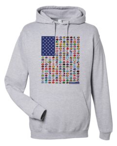 Hoodie with International Buffalo design