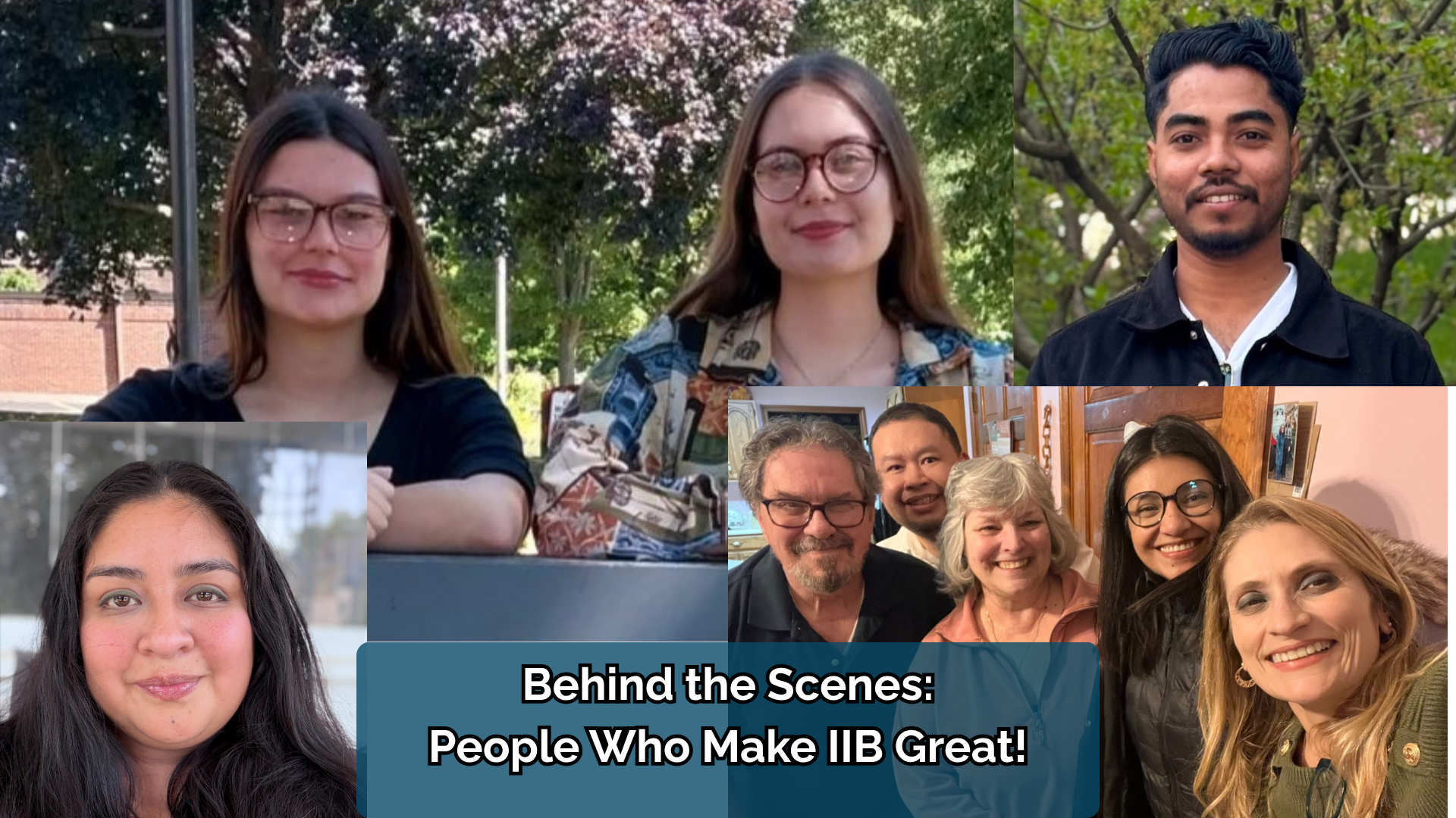 montage of people who make IIB great.
